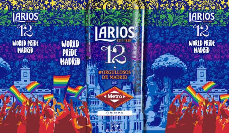 ‘Larios 12’ celebra el “World Pride Madrid 2017” con orgullo