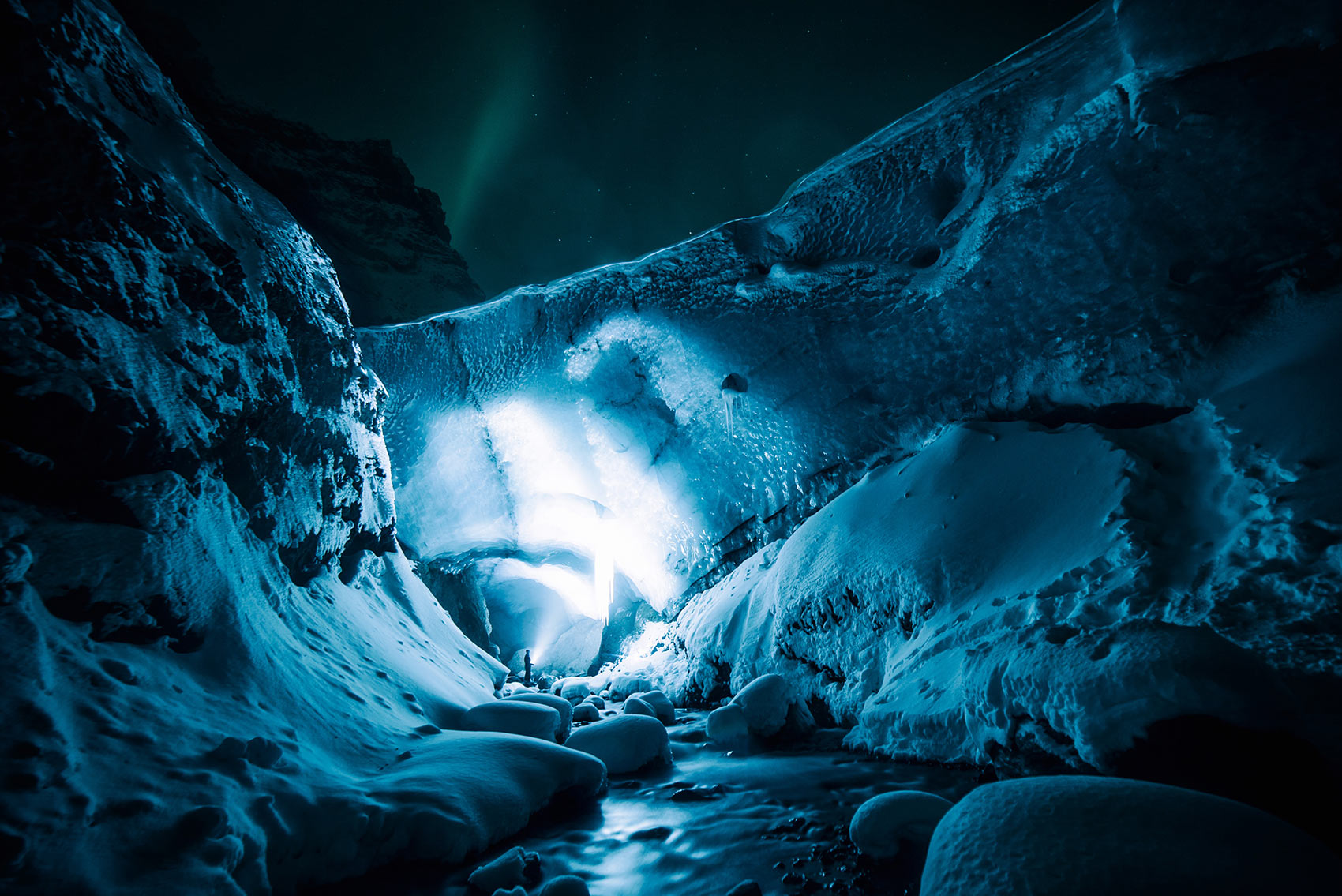Exploring the great ice cavern