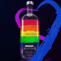 Botella de absolut rainbow