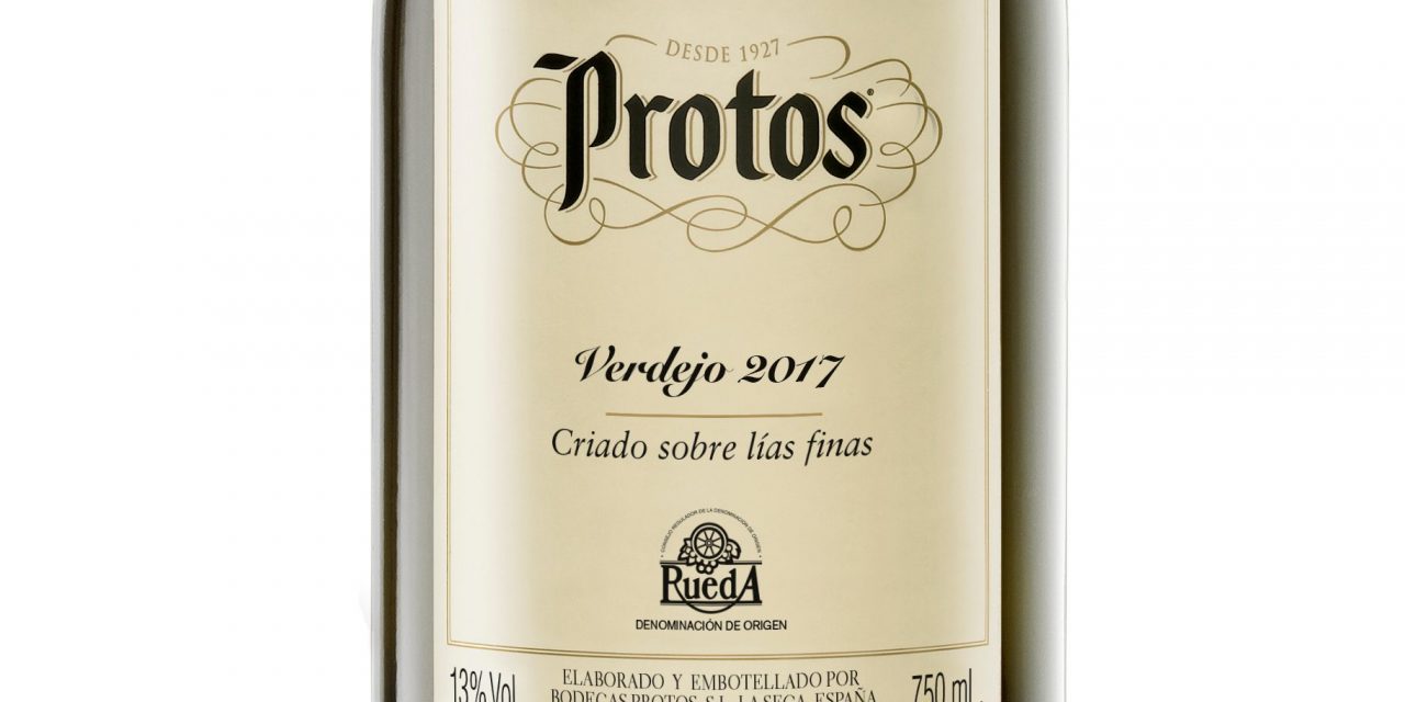 Protos Verdejo 2017 criado sobre lías finas, mejor vino blanco joven de España