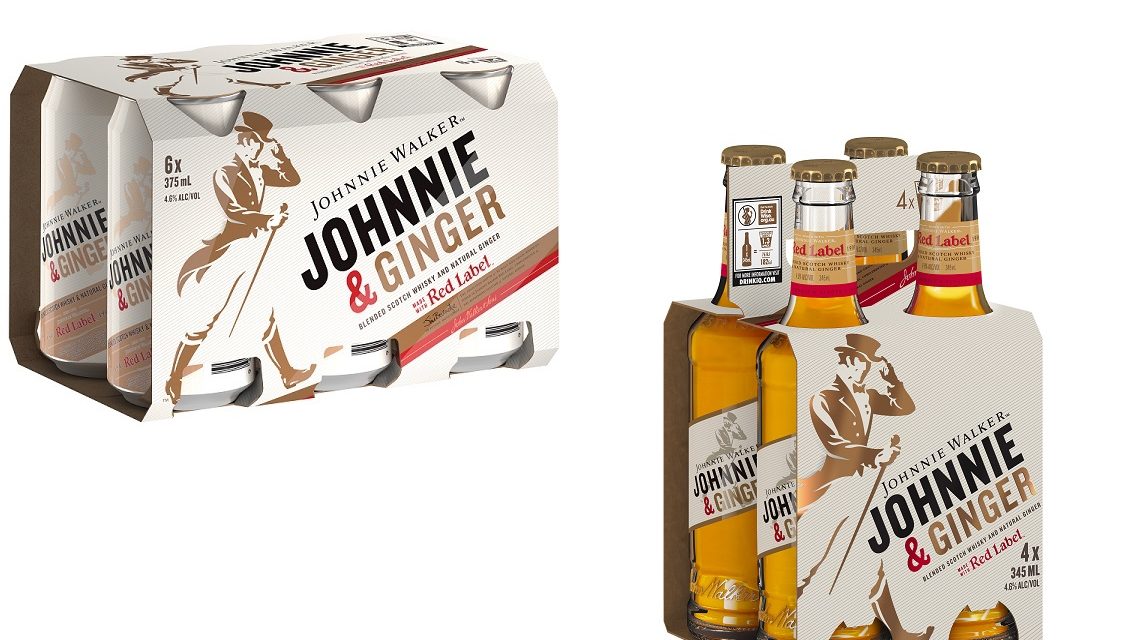 Johnnie Walker lanza Johnnie & Ginger, whisky y ginger ale en RTD