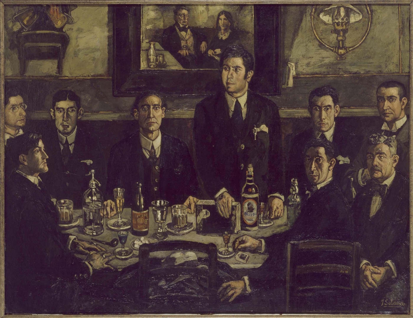 La tertulia del Café de Pombo" (1920), de José Gutiérrez Solana