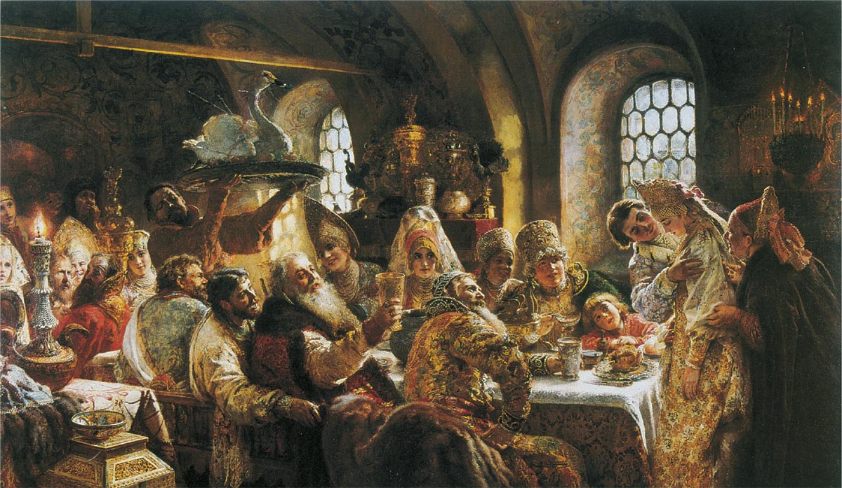 Konstantin Makovsky - A Boyar Wedding Feast in the 17th Century