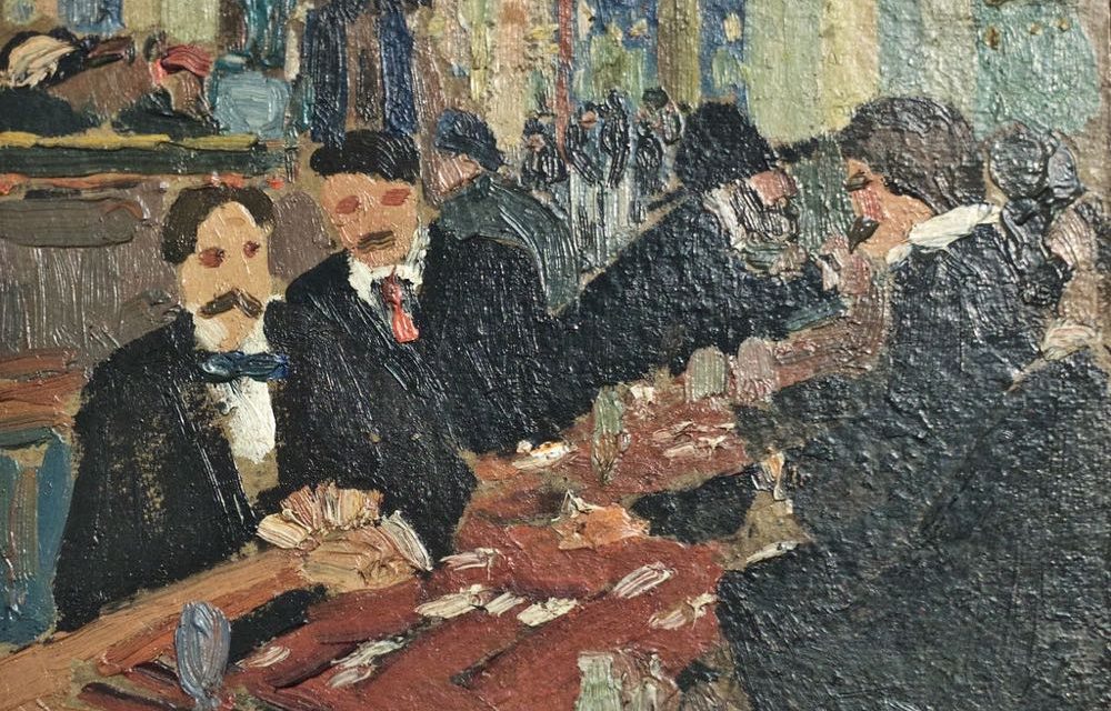 “Paris Café – Jeu de Cartes” (1908-1910), de Amadeo de Souza-Cardoso