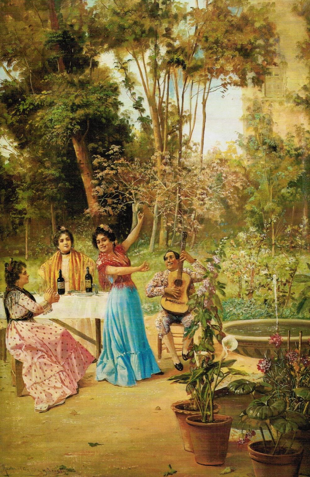 Baile en el jardín (1903), de Adolfo del Águila Acosta