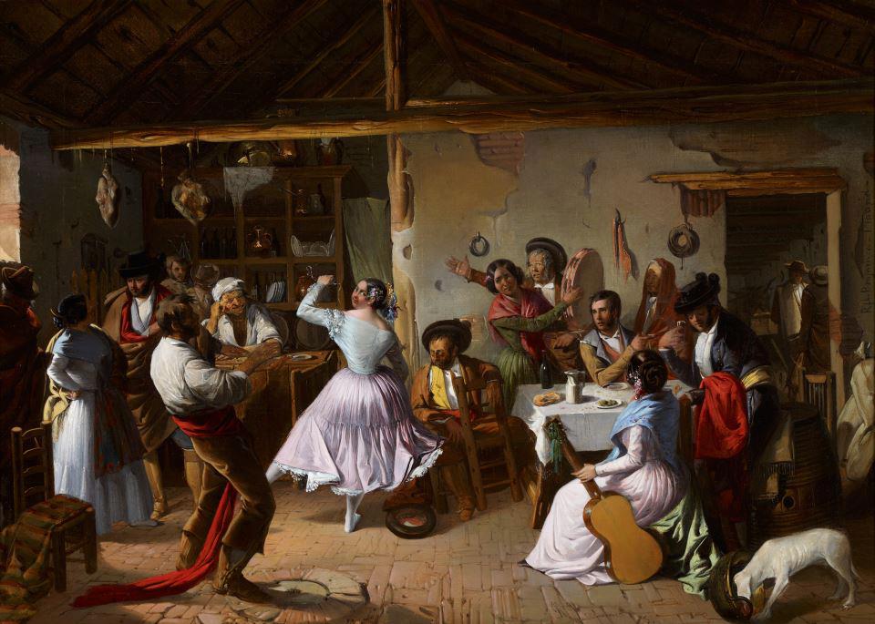 Baile en una venta (1850), de Rafael Benjumea