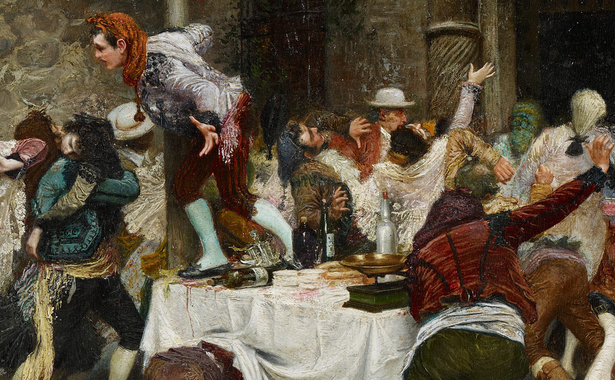 Banquete interrumpido (1901), de Juan José Gárate Clavero-2