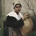 Chica bretona con un frasco en la mano (1884), de Amélie Lundahl