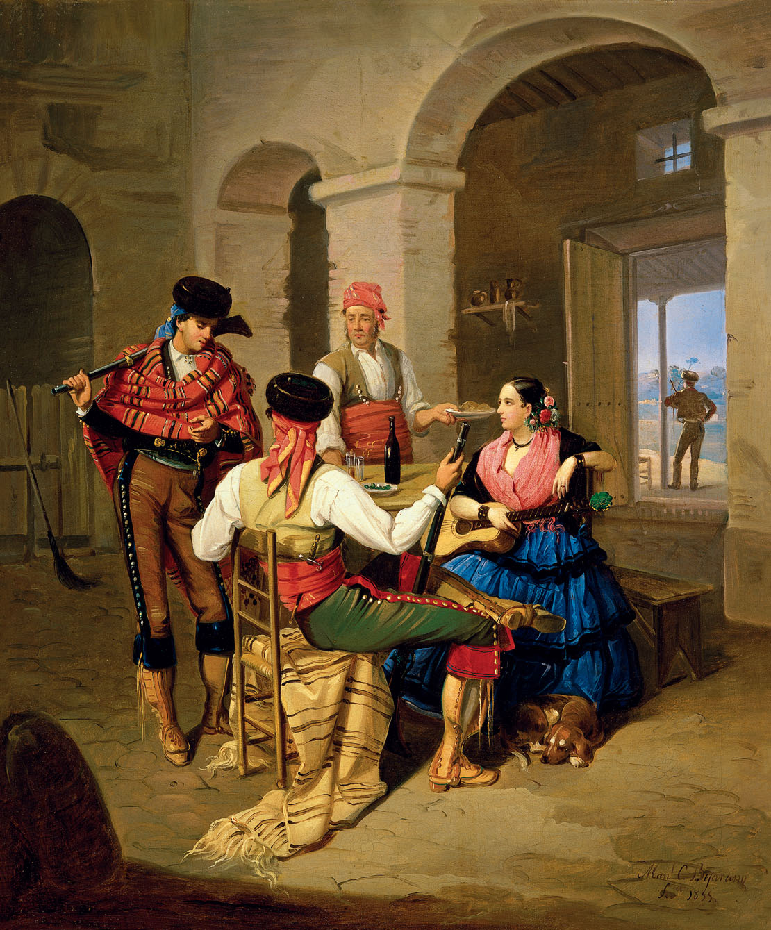 Escena de una venta (1855), de Manuel Cabral Aguado Bejarano