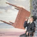Hombre bebiendo (1939), de René Magritte