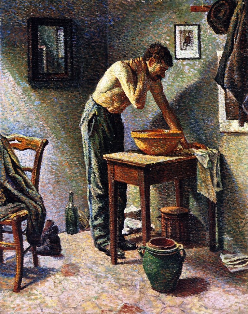 Hombre lavándose (1887), de Maximilien Luce