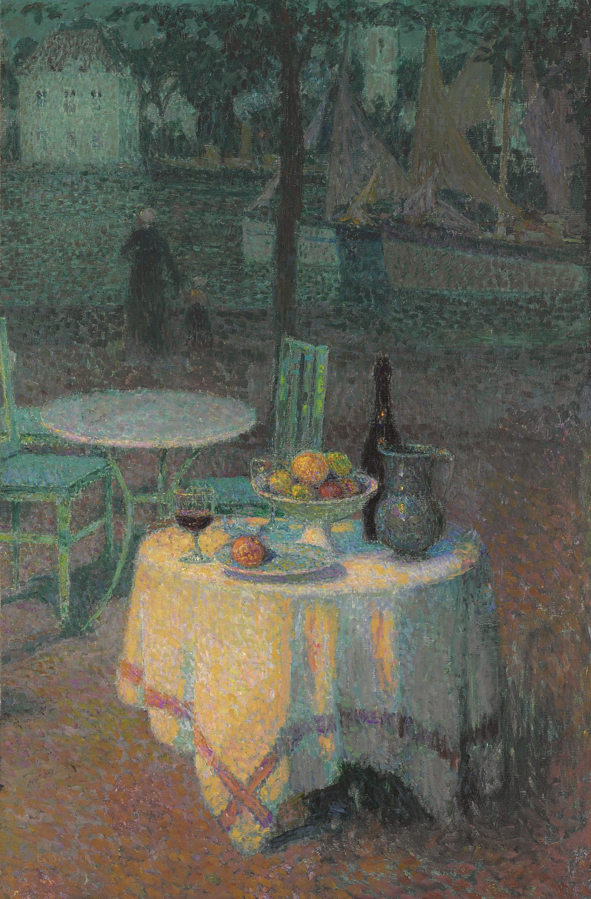 La cafetería del puerto (1923), de Henri Le Sidaner