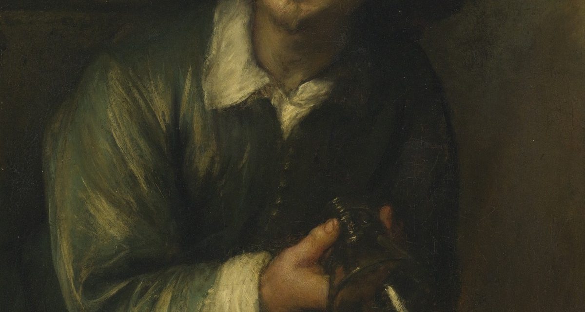 “Retrato de Jan Lievens como bebedor con un vaso y una jarra”  (1660s), de Jan Lievens