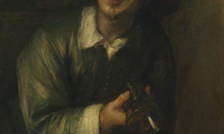 “Retrato de Jan Lievens como bebedor con un vaso y una jarra”  (1660s), de Jan Lievens