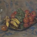 Un bodegón con frutas y una copa de vino (1903), de Auguste Herbin
