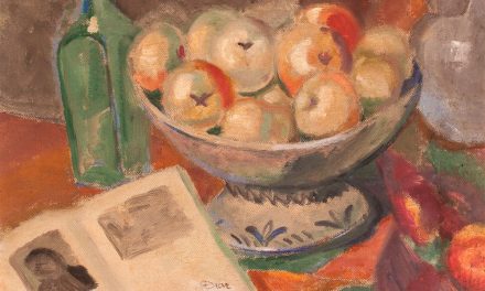 “Bodegón con manzanas y libro” (1920), de Daniel Vázquez Díaz