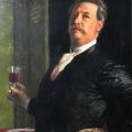 Autorretrato con copa de vino (1885), de Arnold Böcklin