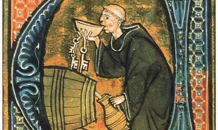 “Monje probando vino” (siglo XIII), de Aldobrandino de Siena