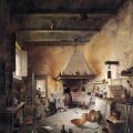 "Caos en la cocina" (1830), de Vincenzo Abbati