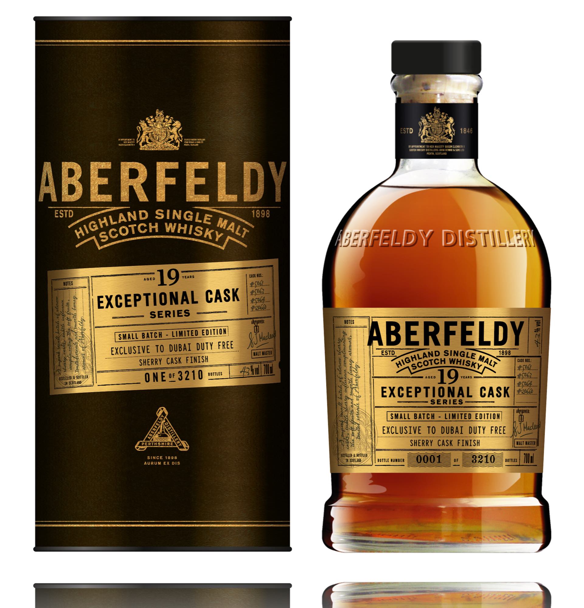 Aberfeldy Exceptional Cask 19 Year Old Sherry Finish