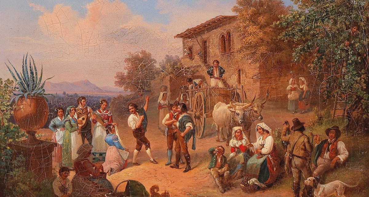 “Escena de la vida popular italiana” (1845), de Ludwig Vogel