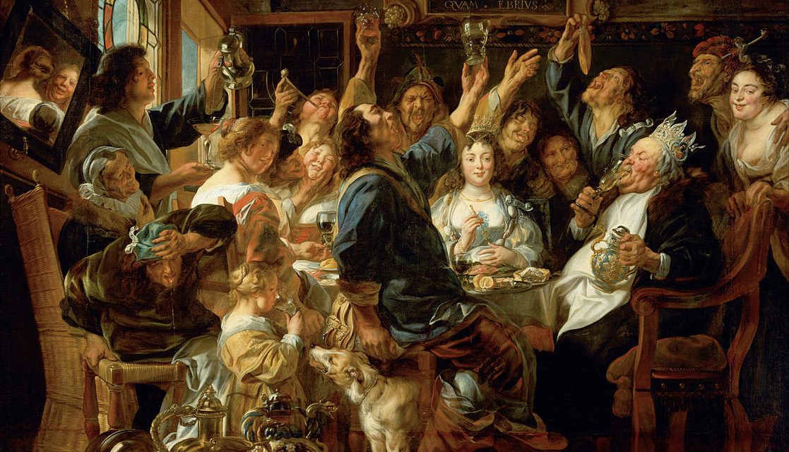 “Rey bebiendo” (1640- 1645), de Jacob Jordaens