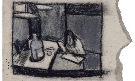 “Autorretrato con botella” (1987), de Enrique Collar