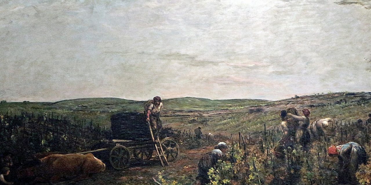 “La cosecha de la uva en Burgundy” (1863), de Charles-François Daubigny