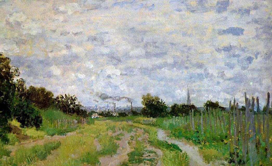 “Camino en los viñedos de Argenteuil” (1872), de Claude Monet