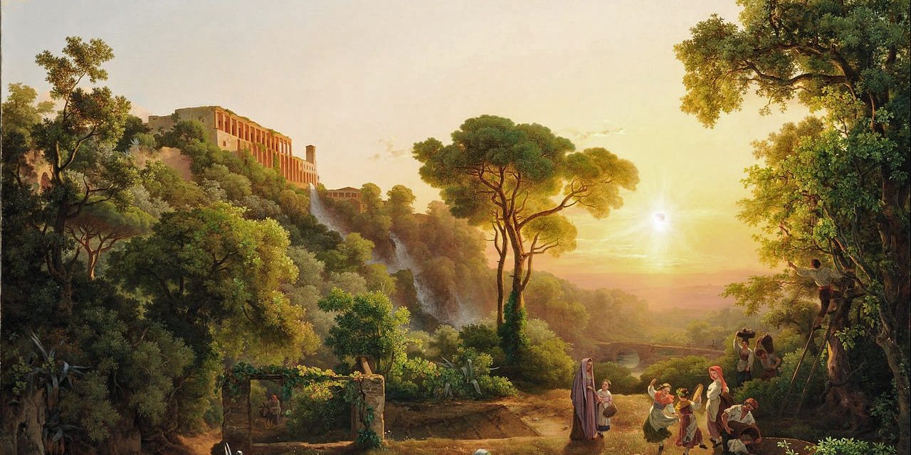 “Paisaje cerca de Tivoli con viñedos” (1846), de Károly Markó