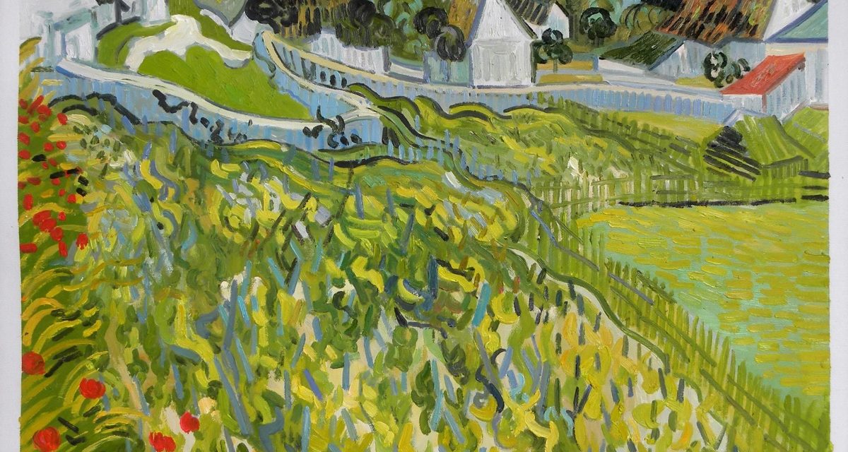 “Viñedo con vistas a Auvers”, (1890), de Vincent van Gogh