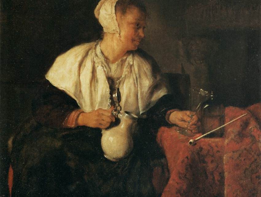 “El bebedor de vino” (1655), de Gabriël Metsu