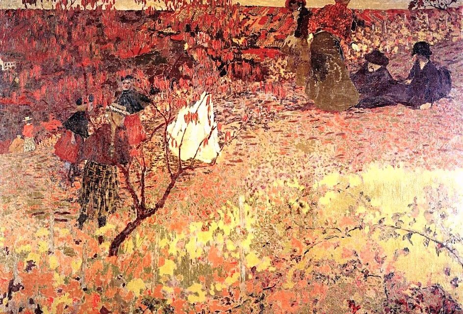 “Andando por el viñedo” (1897), de Édouard Vuillard