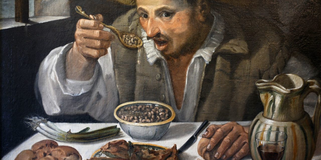“Comiendo judias” (1580-1590), de Annibale Carracci