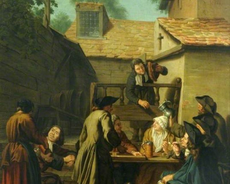 “Patio de taberna” (1740), de Jan Josef Horemans el Joven