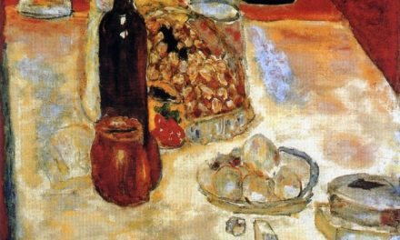 “Bodegón con vino tinto” (1942), de Pierre Bonnard