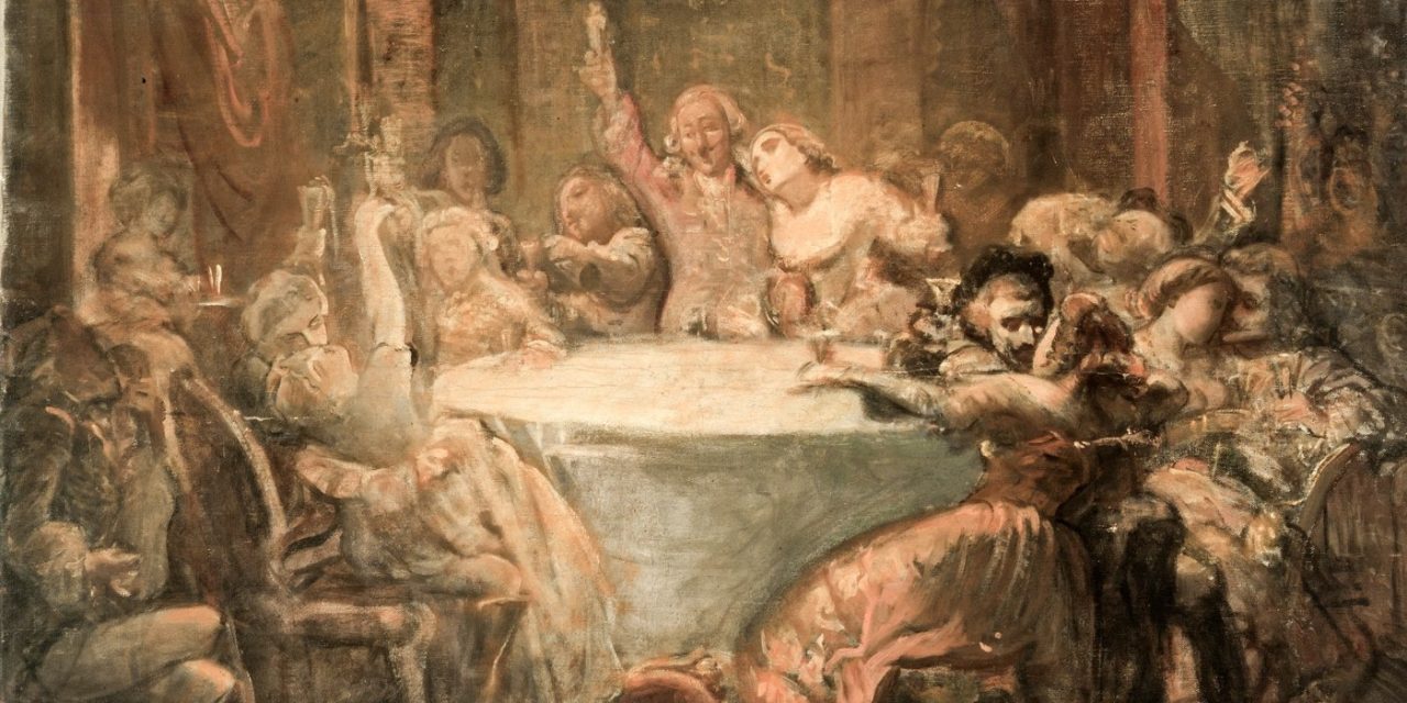“Banquete” (1860), de Leopoldo Sánchez del Bierzo