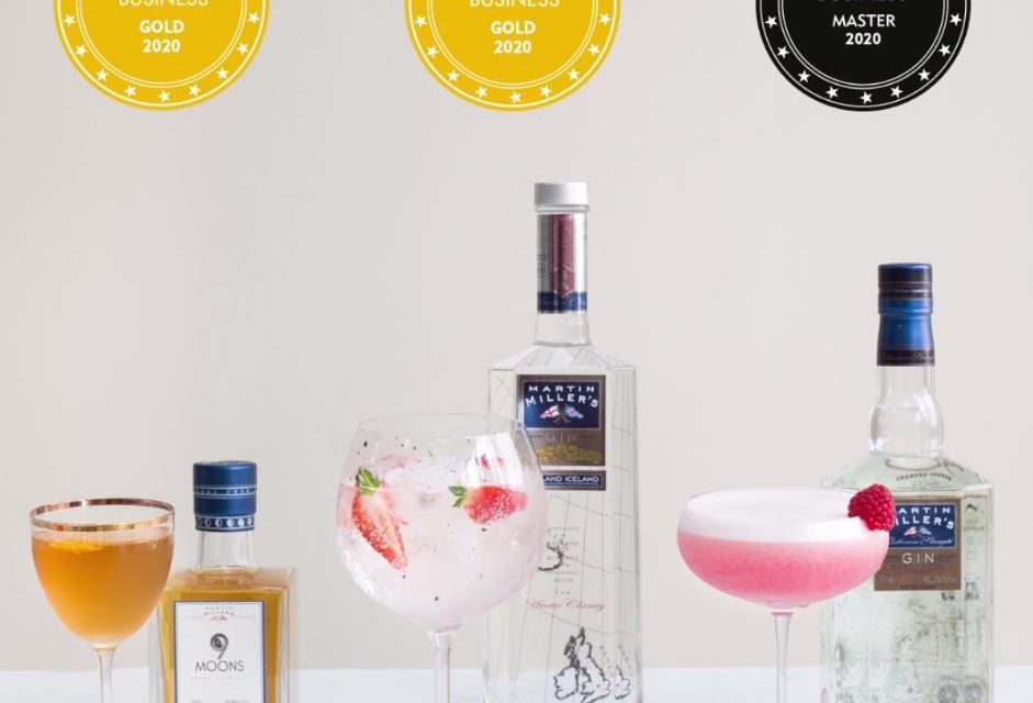 Martin Miller’s Gin ha recibido tres nuevos reconocimientos en el “Spirits Business Gin Masters” de 2020