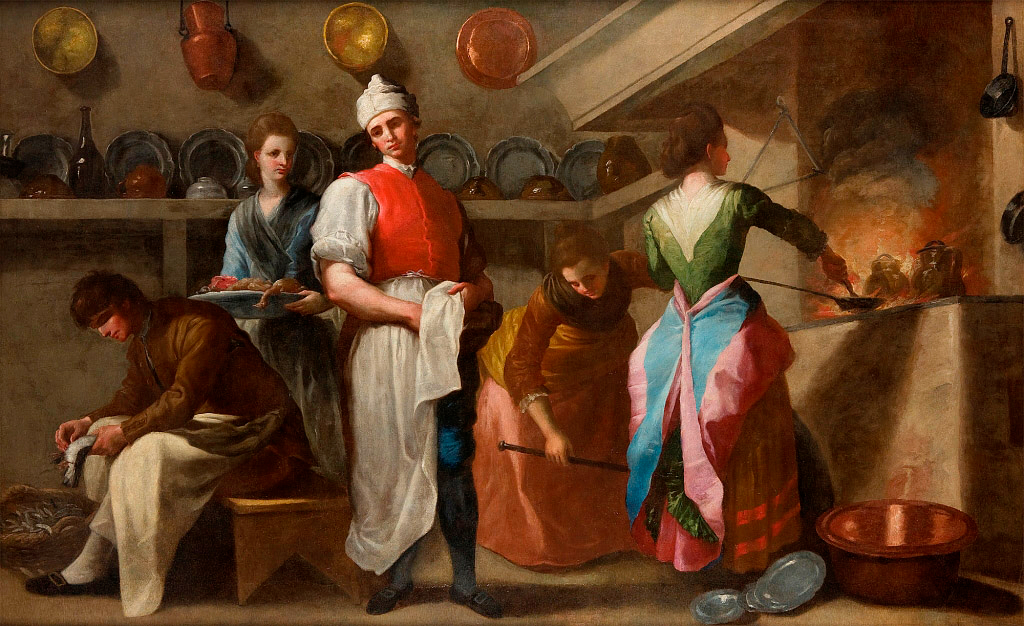 “La cocina” (alrededor de 1780), de Ramón Bayeu