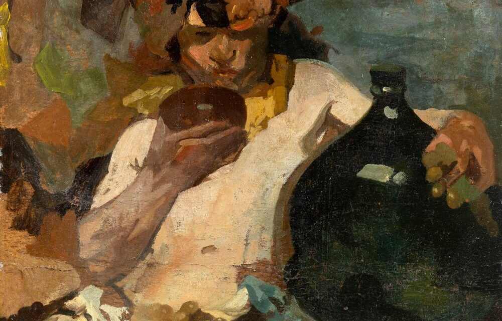 “Bebiendo” (1908), de Ettore Tito