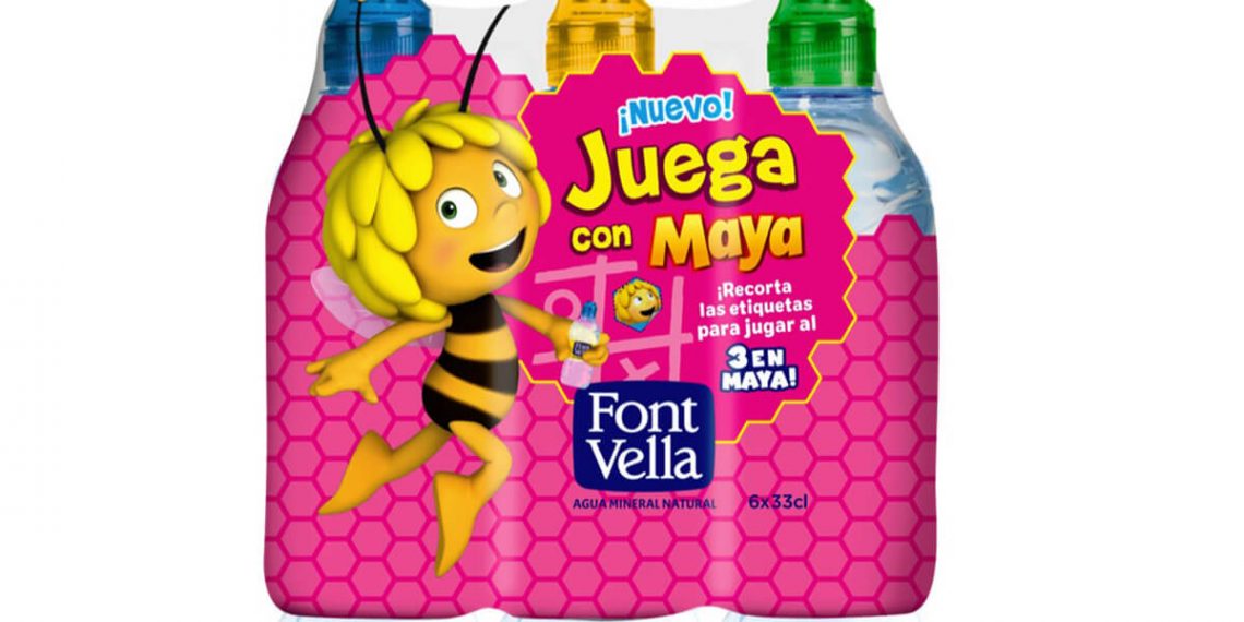 La Abeja Maya protagoniza las nuevas botellas de Font Vella Kids