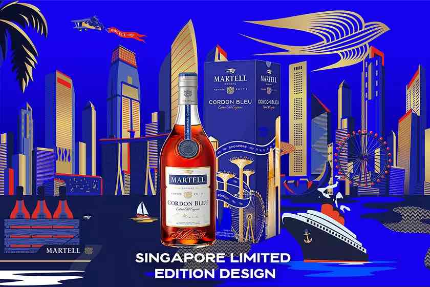 Pernod Ricard lanza un whisky y un coñac exclusivo para GTR, Royal Salute 21 Years Old The Signature Blend Singapore Edition y Martell Cordon Bleu World Cities Singapore Edition