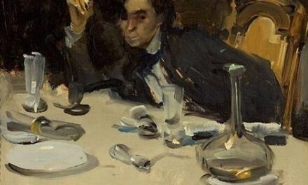 “El pintor Roman Laskowski en la mesa” (1901), de Konrad Krzyżanowski