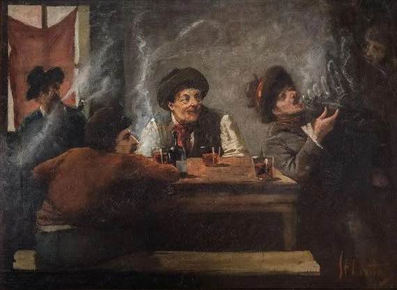 “Escena de taberna” (1896), de Stanisław Lentz