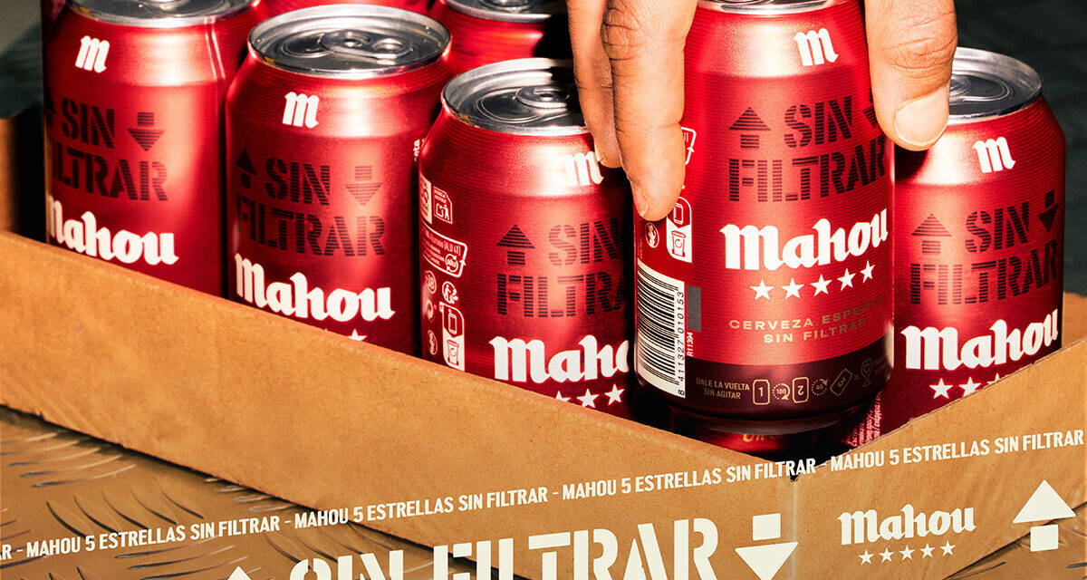 Mahou San Miguel lanza Mahou Cinco Estrellas Sin Filtrar, disponible en el canal de alimentación en formato lata