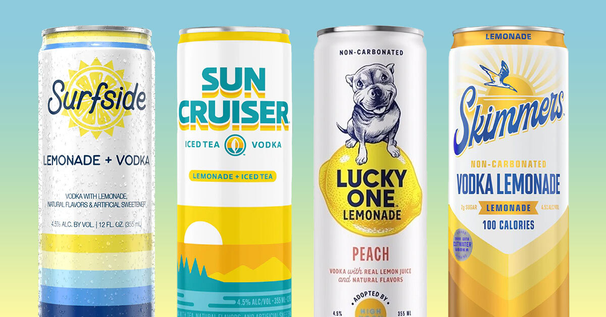 Las principales compañías de bebidas están apostando a la bebida del verano será ... limonada de vodka enlatada