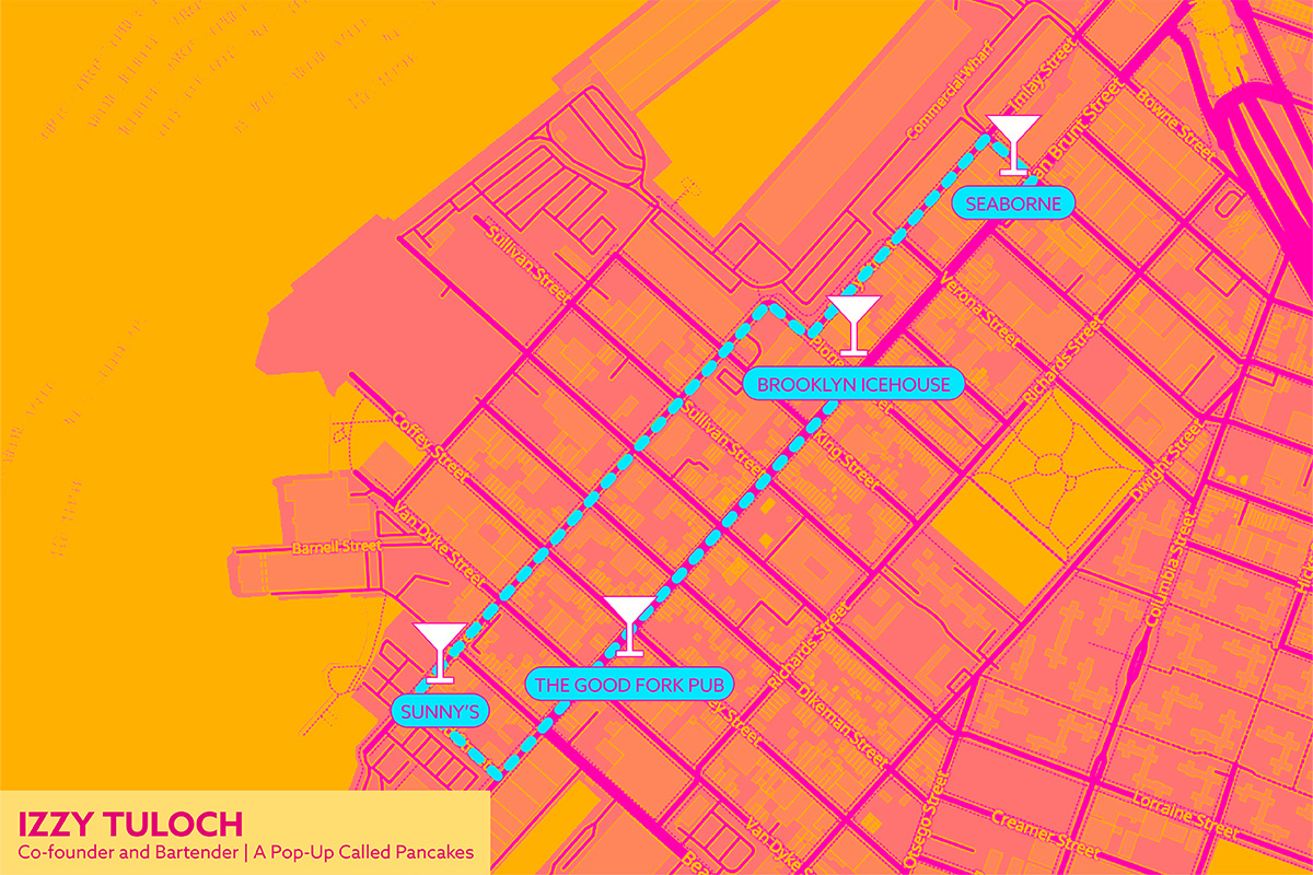 Recorrido por el bar Red Hook de Izzy Tulloch.