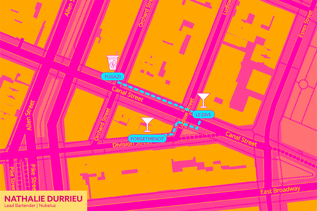 Recorrido por los bares del Lower East Side de Nathalie Durrieu.