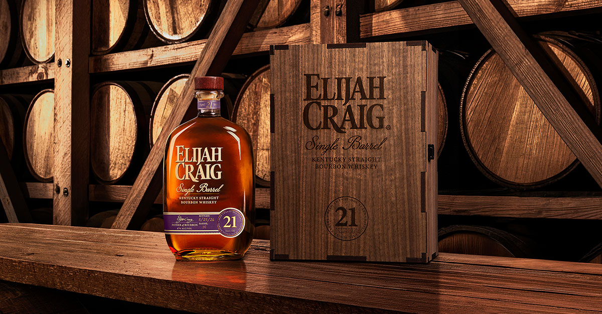 Elijah Craig agrega Bourbon de 21 años a la línea Single Barrel
