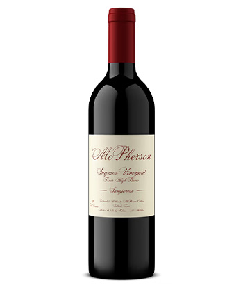 McPherson Cellars Sangiovese Reserve 2021 es uno de los mejores vinos tintos de Texas disponibles.
